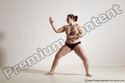 Nude Martial art Woman White Standing poses - ALL Average medium colored Standing poses - simple Dynamic poses Pinup