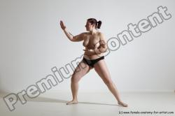 Nude Martial art Woman White Standing poses - ALL Average medium colored Standing poses - simple Dynamic poses Pinup