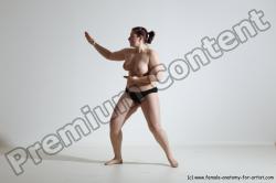 Nude Martial art Woman White Standing poses - ALL Average medium colored Standing poses - simple Dynamic poses Pinup