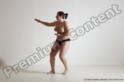 Nude Martial art Woman White Standing poses - ALL Average medium colored Standing poses - simple Dynamic poses Pinup