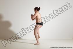 Nude Martial art Woman White Standing poses - ALL Average medium colored Standing poses - simple Dynamic poses Pinup