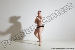 Nude Martial art Woman White Standing poses - ALL Average medium colored Standing poses - simple Dynamic poses Pinup