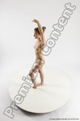 Nude Woman White Standing poses - ALL Athletic long blond Standing poses - simple Multi angle poses Pinup