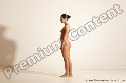 Nude Gymnastic poses Woman White Moving poses Athletic medium brown Dynamic poses Pinup