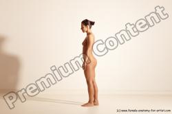 Nude Gymnastic poses Woman White Moving poses Athletic medium brown Dynamic poses Pinup