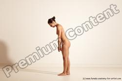 Nude Gymnastic poses Woman White Moving poses Athletic medium brown Dynamic poses Pinup