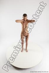 Nude Woman White Standing poses - ALL Slim bald Standing poses - simple Multi angle poses Pinup