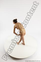 Nude Woman White Standing poses - ALL Slim Standing poses - bend over long brown Multi angle poses Pinup