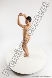 Nude Woman White Standing poses - ALL Slim long brown Standing poses - simple Multi angle poses Pinup