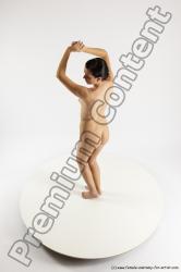 Nude Woman White Standing poses - ALL Slim long brown Standing poses - simple Multi angle poses Pinup