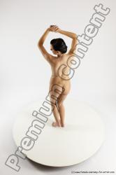 Nude Woman White Standing poses - ALL Slim long brown Standing poses - simple Multi angle poses Pinup