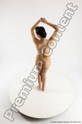 Nude Woman White Standing poses - ALL Slim long brown Standing poses - simple Multi angle poses Pinup