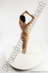 Nude Woman White Standing poses - ALL Slim long brown Standing poses - simple Multi angle poses Pinup