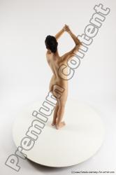 Nude Woman White Standing poses - ALL Slim long brown Standing poses - simple Multi angle poses Pinup