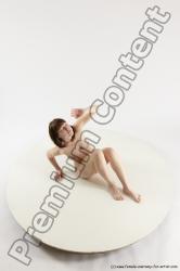 Nude Woman White Sitting poses - ALL Slim medium brown Sitting poses - simple Multi angle poses Pinup