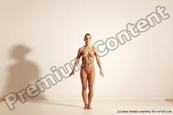 Nude Gymnastic poses Woman White Moving poses Athletic medium brown Dynamic poses Pinup