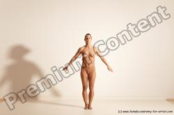 Nude Gymnastic poses Woman White Moving poses Athletic medium brown Dynamic poses Pinup