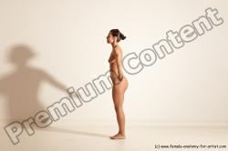 Nude Gymnastic poses Woman White Moving poses Athletic medium brown Dynamic poses Pinup