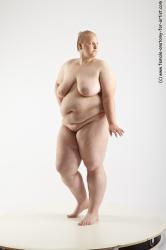 Nude Woman White Standing poses - ALL Overweight medium blond Standing poses - simple Standard Photoshoot Pinup