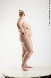 Nude Woman White Standing poses - ALL Overweight medium blond Standing poses - simple Standard Photoshoot Pinup