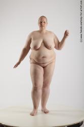 Nude Woman White Standing poses - ALL Overweight medium blond Standing poses - simple Standard Photoshoot Pinup