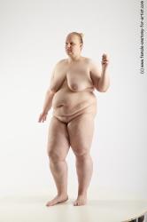 Nude Woman White Standing poses - ALL Overweight medium blond Standing poses - simple Standard Photoshoot Pinup