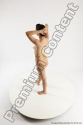 Nude Woman White Standing poses - ALL Slim long brown Standing poses - simple Multi angle poses Pinup