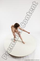 Nude Woman White Standing poses - ALL Slim medium brown Standing poses - simple Multi angle poses Pinup