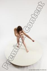 Nude Woman White Standing poses - ALL Slim medium brown Standing poses - simple Multi angle poses Pinup