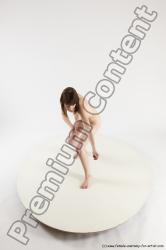 Nude Woman White Standing poses - ALL Slim medium brown Standing poses - simple Multi angle poses Pinup