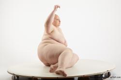 Nude Woman White Sitting poses - ALL Overweight medium blond Sitting poses - simple Standard Photoshoot Pinup