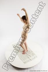 Nude Woman White Standing poses - ALL Slim long brown Standing poses - simple Multi angle poses Pinup