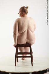 Nude Woman White Sitting poses - ALL Overweight medium blond Sitting poses - simple Standard Photoshoot Pinup