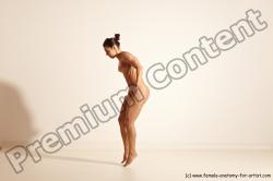 Nude Gymnastic poses Woman White Moving poses Athletic medium brown Dynamic poses Pinup