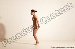 Nude Gymnastic poses Woman White Moving poses Athletic medium brown Dynamic poses Pinup