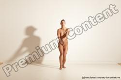 Nude Gymnastic poses Woman White Moving poses Athletic medium brown Dynamic poses Pinup