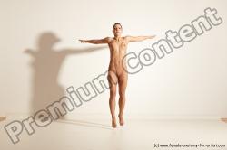 Nude Gymnastic poses Woman White Moving poses Athletic medium brown Dynamic poses Pinup