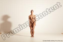 Nude Gymnastic poses Woman White Moving poses Athletic medium brown Dynamic poses Pinup