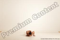 Nude Gymnastic poses Woman White Moving poses Athletic medium brown Dynamic poses Pinup