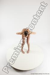 Nude Woman White Standing poses - ALL Slim Standing poses - bend over bald Multi angle poses Pinup