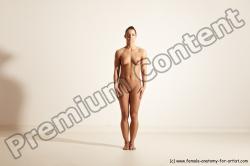 Nude Gymnastic poses Woman White Moving poses Athletic medium brown Dynamic poses Pinup