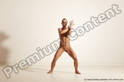 Nude Gymnastic poses Woman White Moving poses Athletic medium brown Dynamic poses Pinup