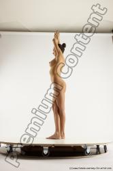 Nude Woman White Standing poses - ALL Slim long brown Standing poses - simple Multi angle poses Pinup