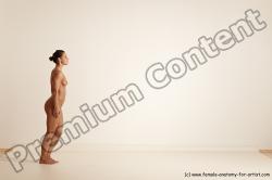 Nude Gymnastic poses Woman White Moving poses Athletic medium brown Dynamic poses Pinup