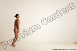 Nude Gymnastic poses Woman White Moving poses Athletic medium brown Dynamic poses Pinup