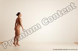 Nude Gymnastic poses Woman White Moving poses Athletic medium brown Dynamic poses Pinup