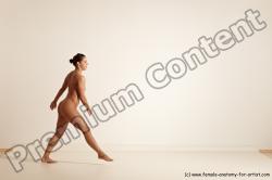 Nude Gymnastic poses Woman White Moving poses Athletic medium brown Dynamic poses Pinup