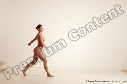 Nude Gymnastic poses Woman White Moving poses Athletic medium brown Dynamic poses Pinup