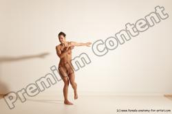 Nude Gymnastic poses Woman White Moving poses Athletic medium brown Dynamic poses Pinup