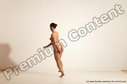 Nude Gymnastic poses Woman White Moving poses Athletic medium brown Dynamic poses Pinup